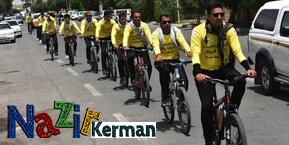 ادای احترام کاروان بین المللی دوچرخه سواری به شهیدحاج قاسم سلیمانی