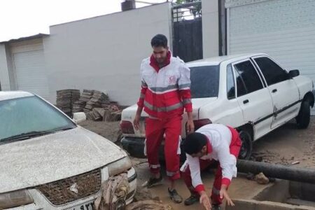 امدادرسانی هلال‌احمر در ۱۵ روستای سیل‌زده کرمان