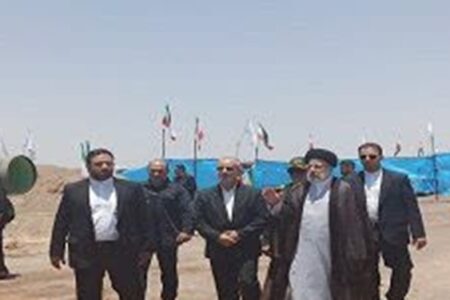 بازدید رئیس‌جمهور از خط انتقال آب خلیج فارس به رفسنجان