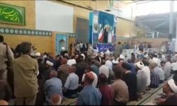 فیلم| دستور رئیس‌جمهور برای جمع‌کردن نرده‌ها در نماز جمعه رفسنجان