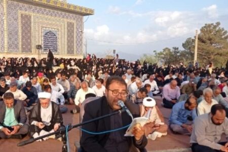 برگزاری دعای عرفه در شهرستان رابر