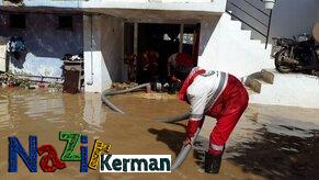 امداد رسانی به ۴۰۰ نفر در مناطق سیلابی کرمان