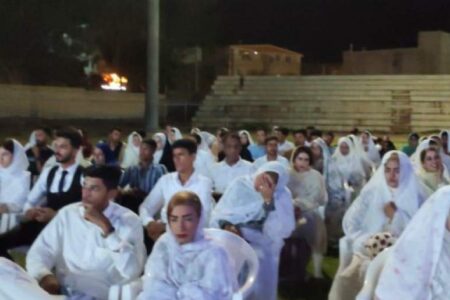 جشن ازدواج آسان ۵۰ زوج جوان در شهرستان کهنوج برگزار شد
