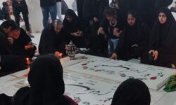آئین شام غریبان حسینی در کهنوج برگزار شد