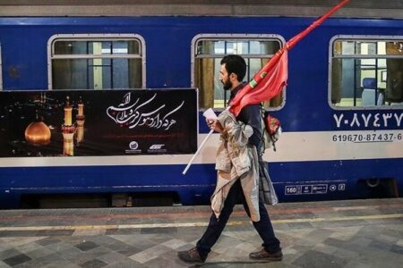 قطار اربعین، کرمان را به مقصد خرمشهر ترک کرد