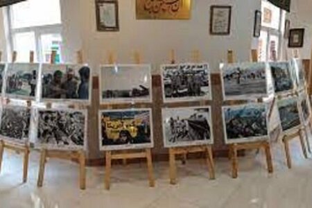 نمایشگاه عکس و فیلم دفاع مقدس در رفسنجان افتتاح شد 