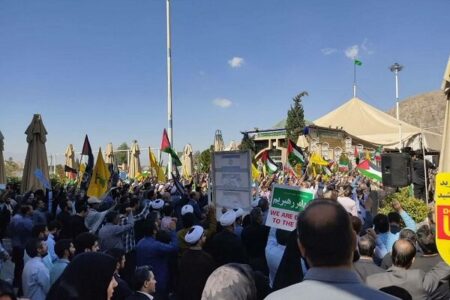تجمع باشکوه کرمانی‌ها علیه جنایات رژیم صهیونیستی