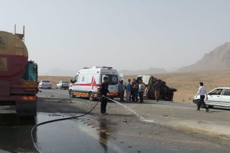 ۶ کشته و زخمی در برخورد سه تریلر در محور ریگان – ایرانشهر