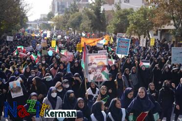 جلوه هایی ازحضور گسترده اقشار مختلف در راهپیمایی ۱۳ آبان در ملک سایمانی