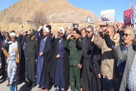 راهپیمایی مردم کوهبنان در محکومیت جنایت تروریستی کرمان