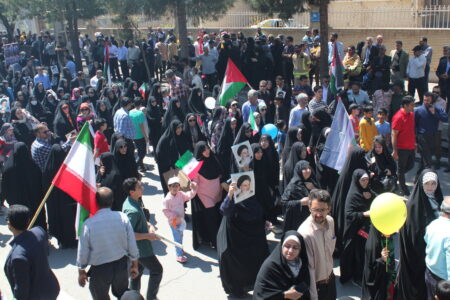 برگزاری راهپیمایی روز قدس و حمایت کرمانی‌ها از فلسطین