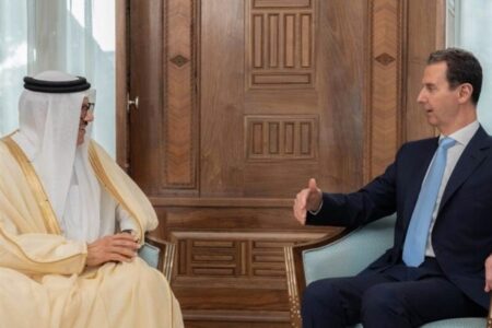 وزیر خارجه بحرین با بشار اسد دیدار کرد