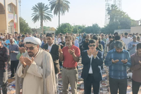 برپایی نماز عید فطر در فاریاب
