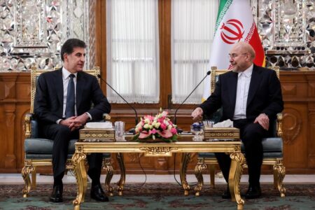 رئیس اقلیم کردستان عراق با رئیس مجلس دیدار کرد