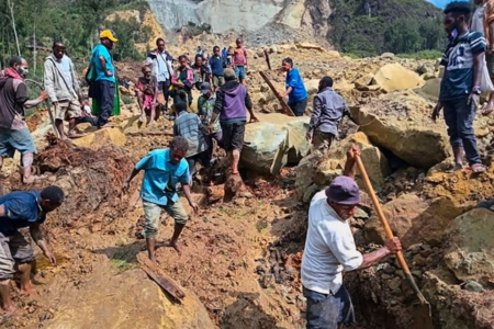 ۲ هزار نفر در پاپوآ گینه‌نو زیر خاک مدفون شدند