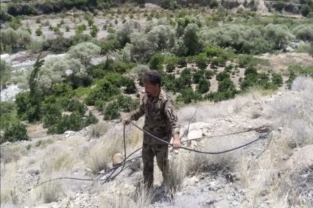 رفع تصرف ۱۲۰۰ مترمربع از اراضی ملی در روستای رمون جنوبی جیرفت