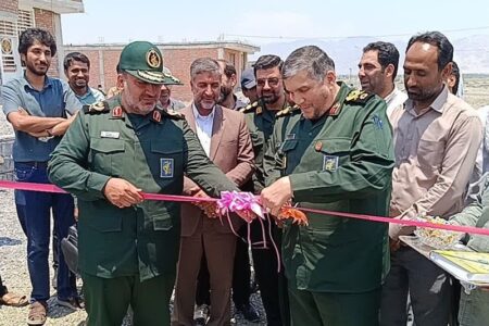 افتتاح پروژه‌های محرومیت‌زدایی سپاه در جنوب استان کرمان