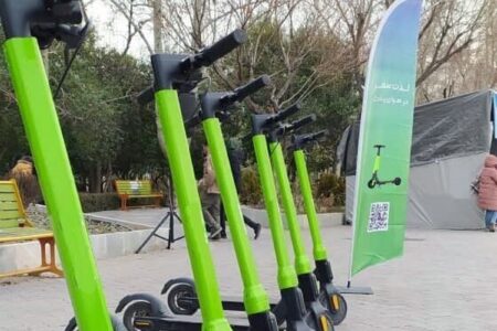 افتتاح نخستین سامانه اسکوتر اشتراکی هوشمند در بوستان شهر