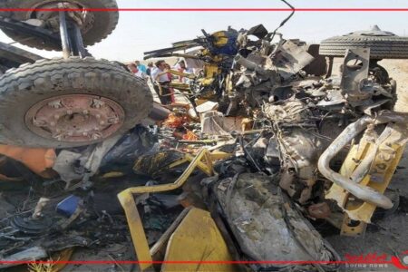 بر اثر برخورد کامیون نفتی با مینی بوس در اوکراین ۱۴ نفر کشته شدند