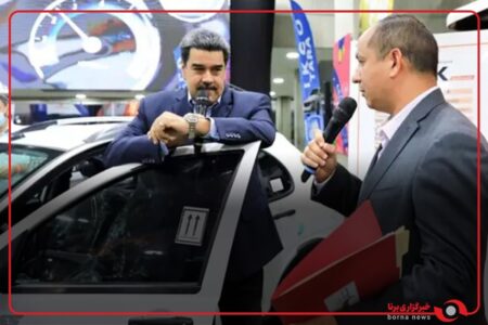 حضور مادورو در کارزار انتخاباتی با خودروی ایرانی