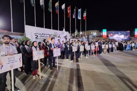 دومین المپیاد فرهنگی ورزشی دانشجویان خارجی در قزوین با روشن شدن مشعل مسابقات کلید خورد 