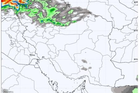 تداوم رگبار باران در ۱۱ استان‌ کشور