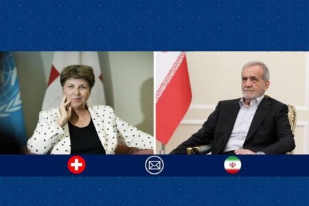 تبریک رئیس‌جمهور ایران به رئیس جمهوری کنفدراسیون سوئیس