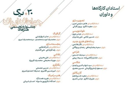 داوران سی‌ و یکمین جشنواره هنرهای تجسمی جوانان ایران معرفی شدند