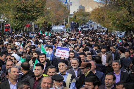 بیش از ۴۰ تجمع و راهپیمایی برای حمایت از غزه در کرمان برگزار شد