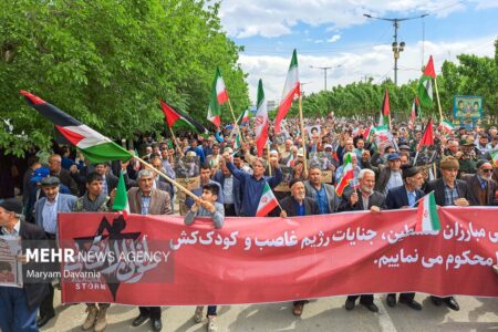 مردم کرمان در حمایت از مردم غزه راهپیمایی می‌کنند | خبر کرمان