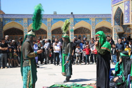 طنین صدای شیپور تعزیه شهادت حضرت عباس(ع) در جوپار کرمان پیچید | خبر کرمان