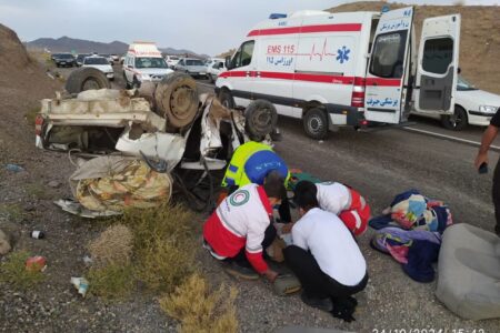 روز پر حادثه جاده های کرمان/۱۶ نفر مصدوم شدند | خبر کرمان