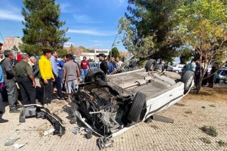 نجات فرد مجروح در یک حادثه تصادف | خبر کرمان