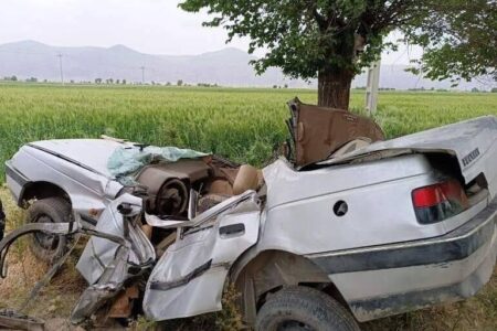 برخورد دو خودروی سواری در خراسان شمالی ۶ مصدوم بر جا داشت